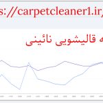 گزارش سئو سایت کارخانه قالیشویی نائینی